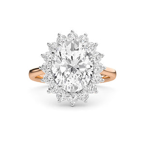 Round LG Diamond Ring in Yellow Gold - BH Diamond Center Antwerp
