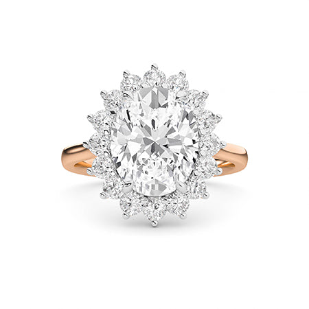 Round LG Diamond Ring in Yellow Gold - BH Diamond Center Antwerp