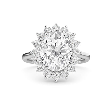 Round LG Diamond Ring in Yellow Gold - BH Diamond Center Antwerp