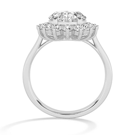 Round LG Diamond Ring in Yellow Gold - BH Diamond Center Antwerp