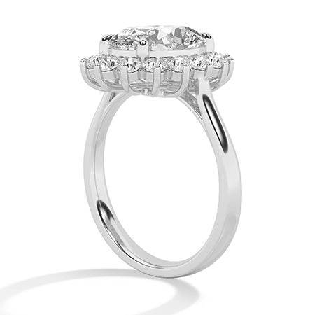 Round LG Diamond Ring in Yellow Gold - BH Diamond Center Antwerp