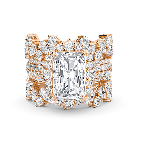 18K Lab-Grown Diamond Ring – LR66686 - Rose Gold