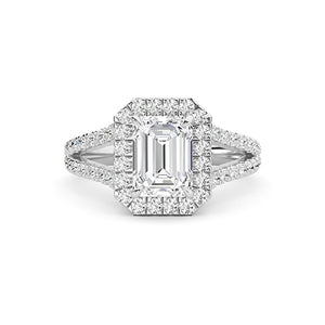 Radiant LG Diamond Ring in Rose Gold - BH Diamond Center Antwerp