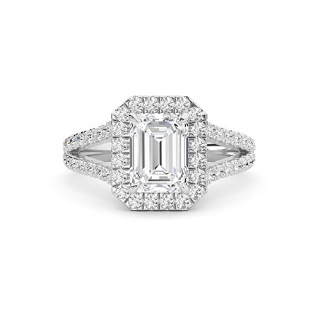 Radiant LG Diamond Ring in Rose Gold - BH Diamond Center Antwerp