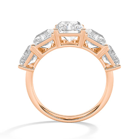 18K Lab-Grown Diamond Ring – LR66698-2 - Rose Gold
