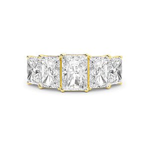 18K Lab-Grown Diamond Ring – LR66698-4 - Yellow Gold
