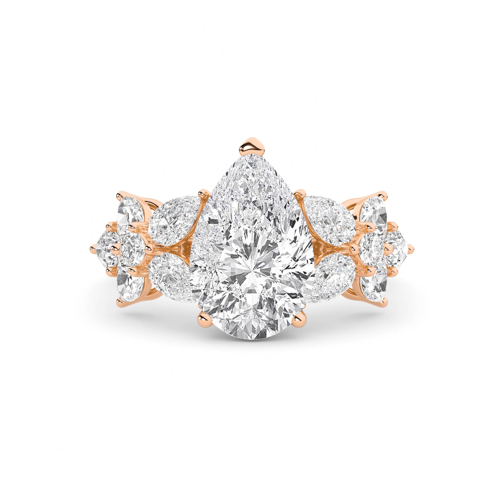 LR68567 lab-grown diamond ring