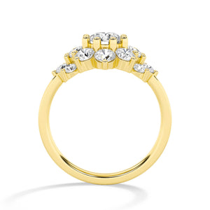 18K Lab-Grown Diamond Ring – LR68692 - Yellow Gold