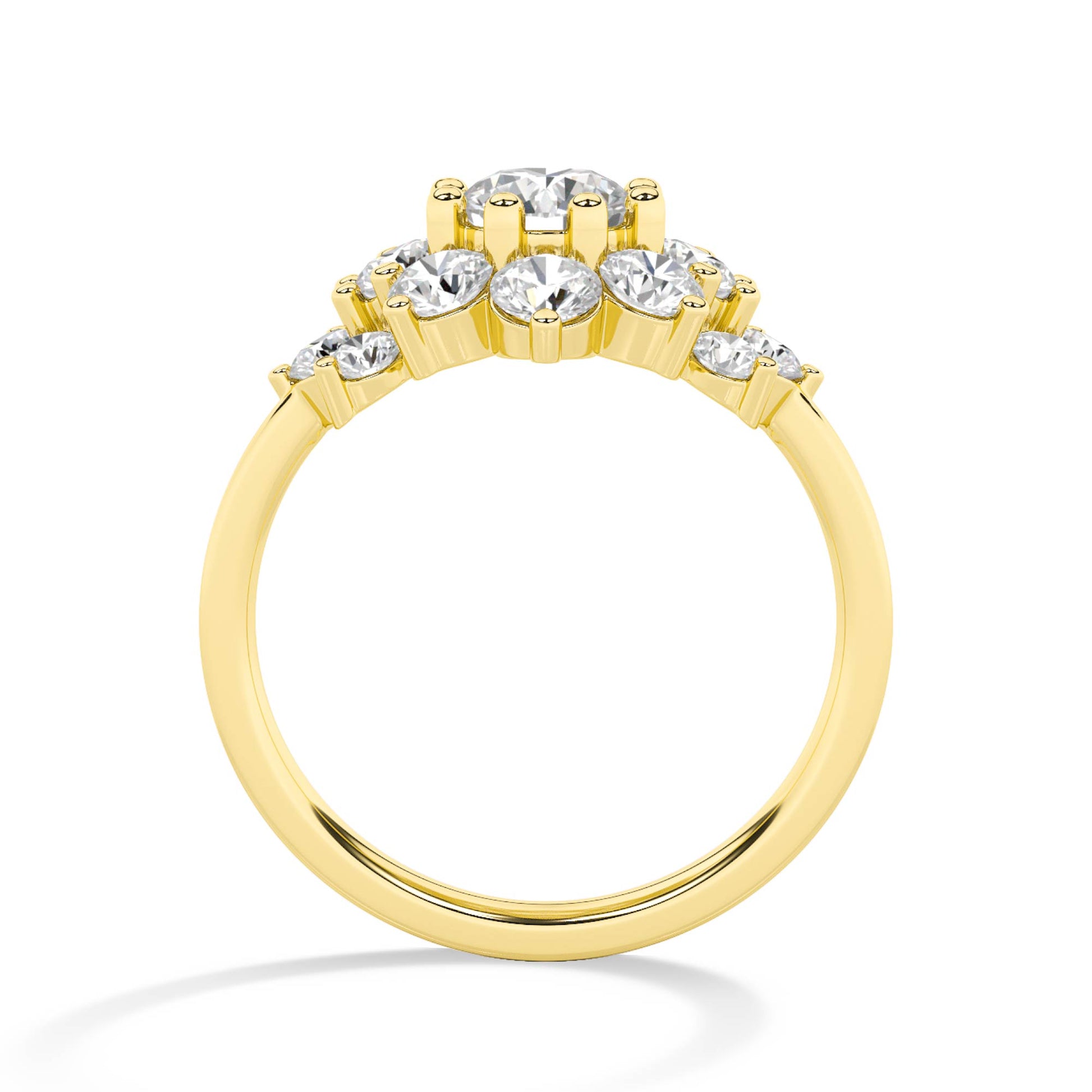 18K Lab-Grown Diamond Ring – LR68692 - Yellow Gold