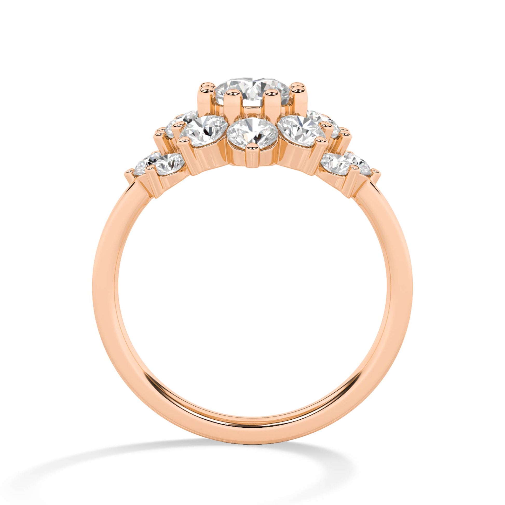 18K Lab-Grown Diamond Ring – LR68692 - Rose Gold