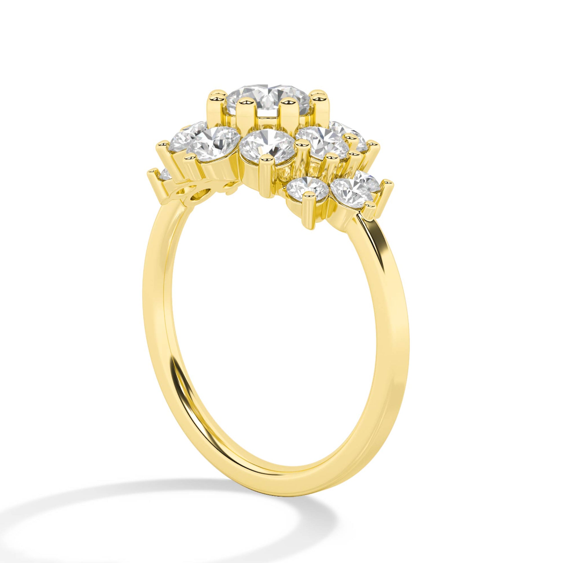 18K Lab-Grown Diamond Ring – LR68692 - Yellow Gold