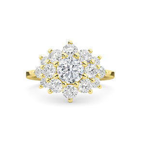 18K Lab-Grown Diamond Ring – LR68692 - Yellow Gold