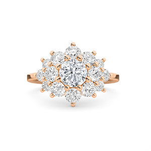18K Lab-Grown Diamond Ring – LR68692 - Rose Gold