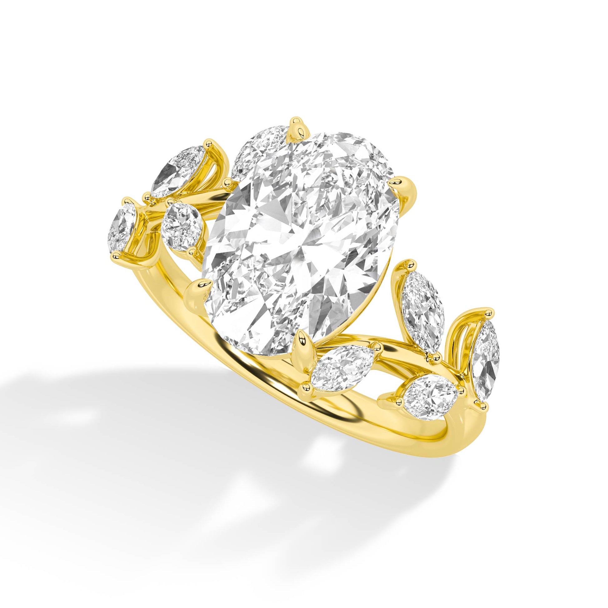 LR68702 lab-grown diamond ring