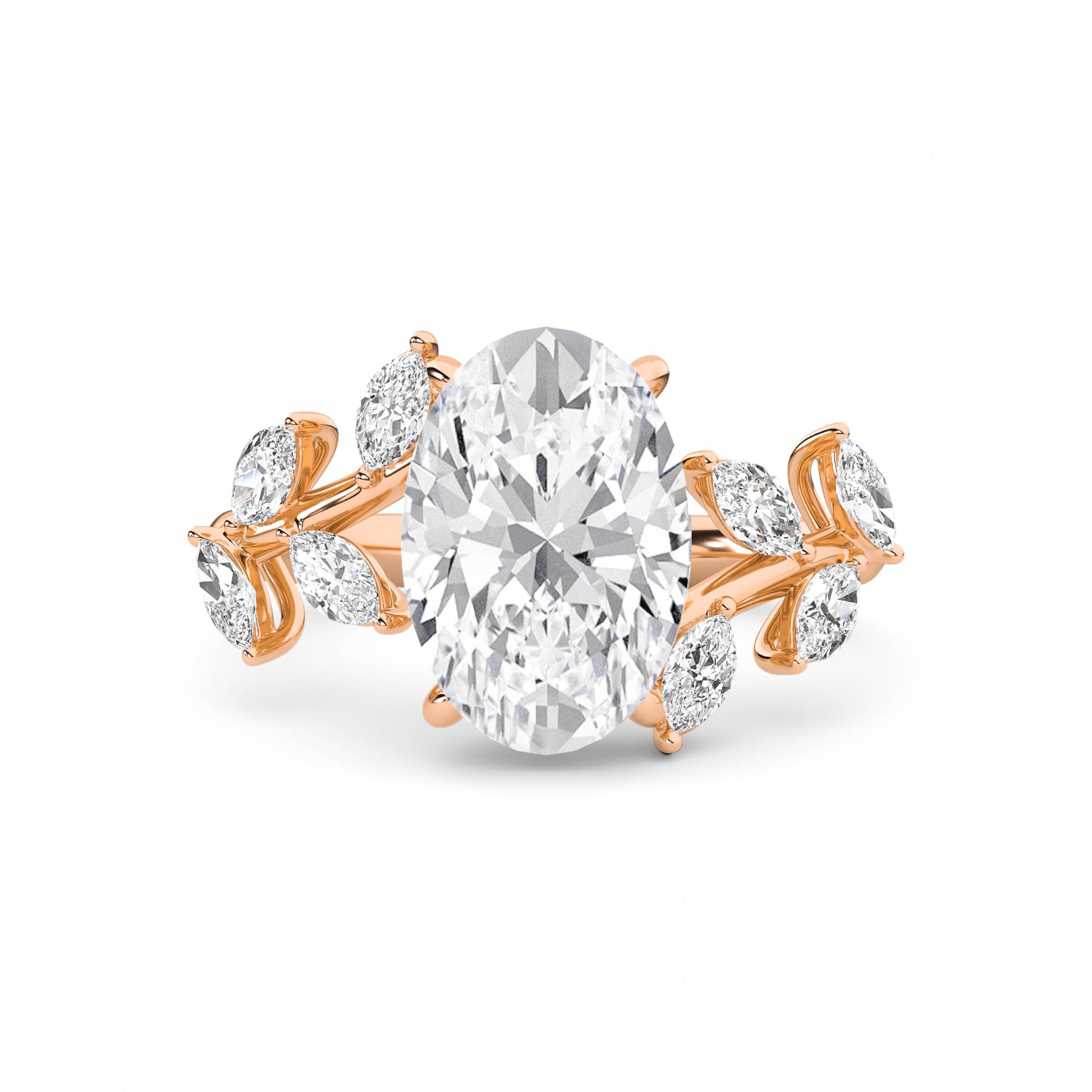 LR68702 lab-grown diamond ring