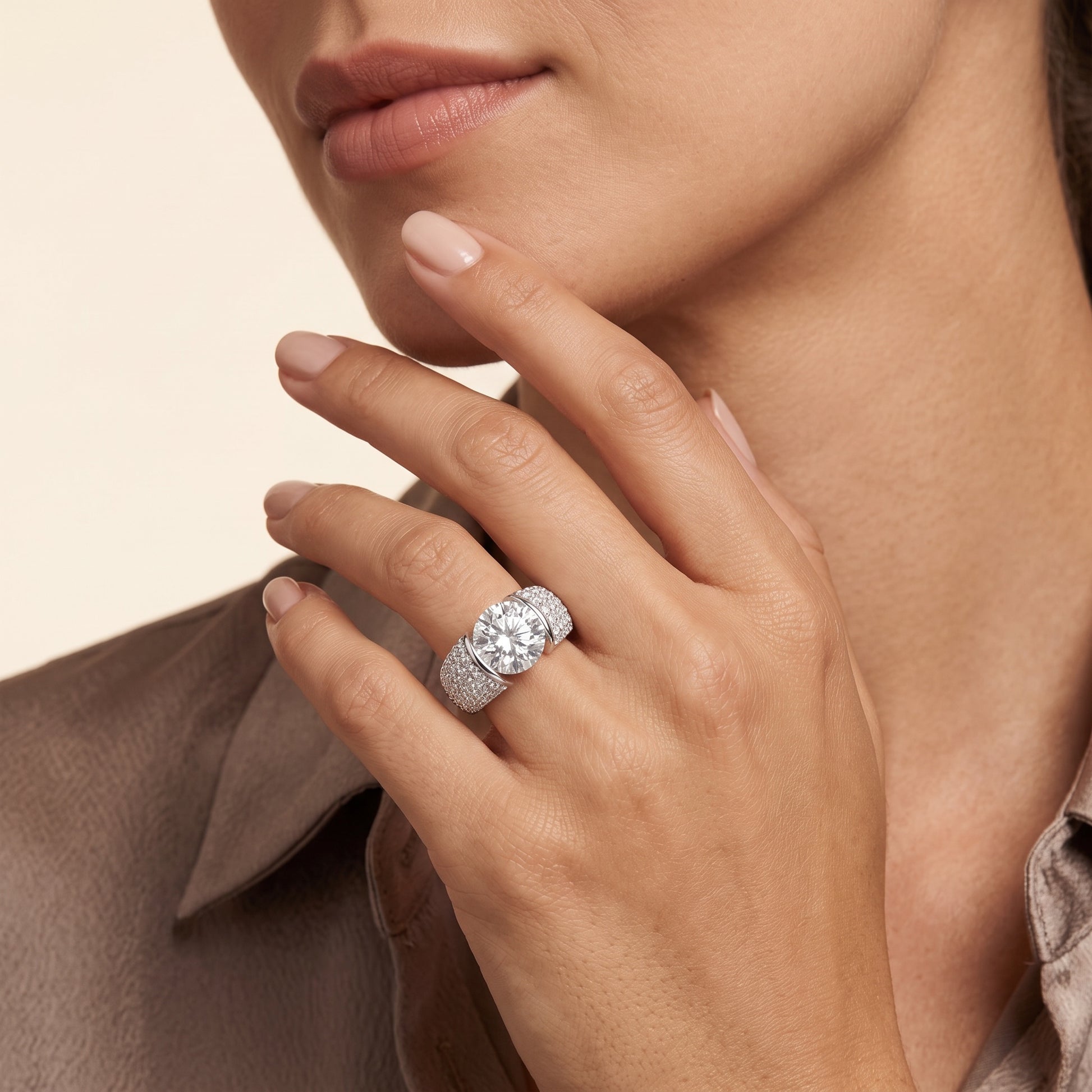 Round LG Diamond Ring