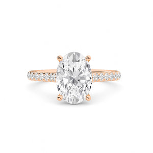 18K Lab-Grown Diamond Ring – LR68754 - Rose Gold