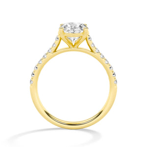 18K Lab-Grown Diamond Ring – LR68754 - Yellow Gold