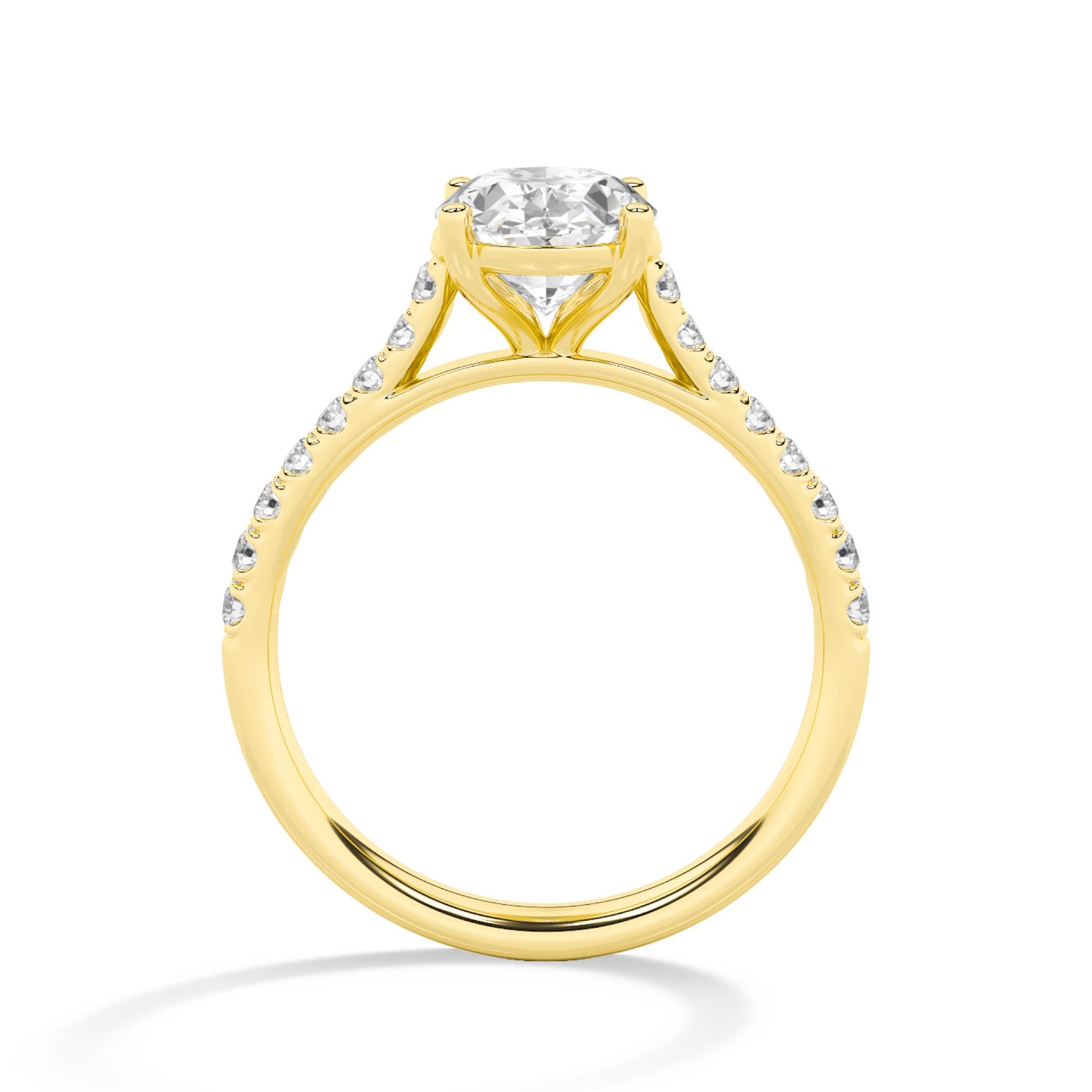 18K Lab-Grown Diamond Ring – LR68754 - Yellow Gold