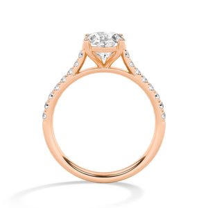 18K Lab-Grown Diamond Ring – LR68754 - Rose Gold