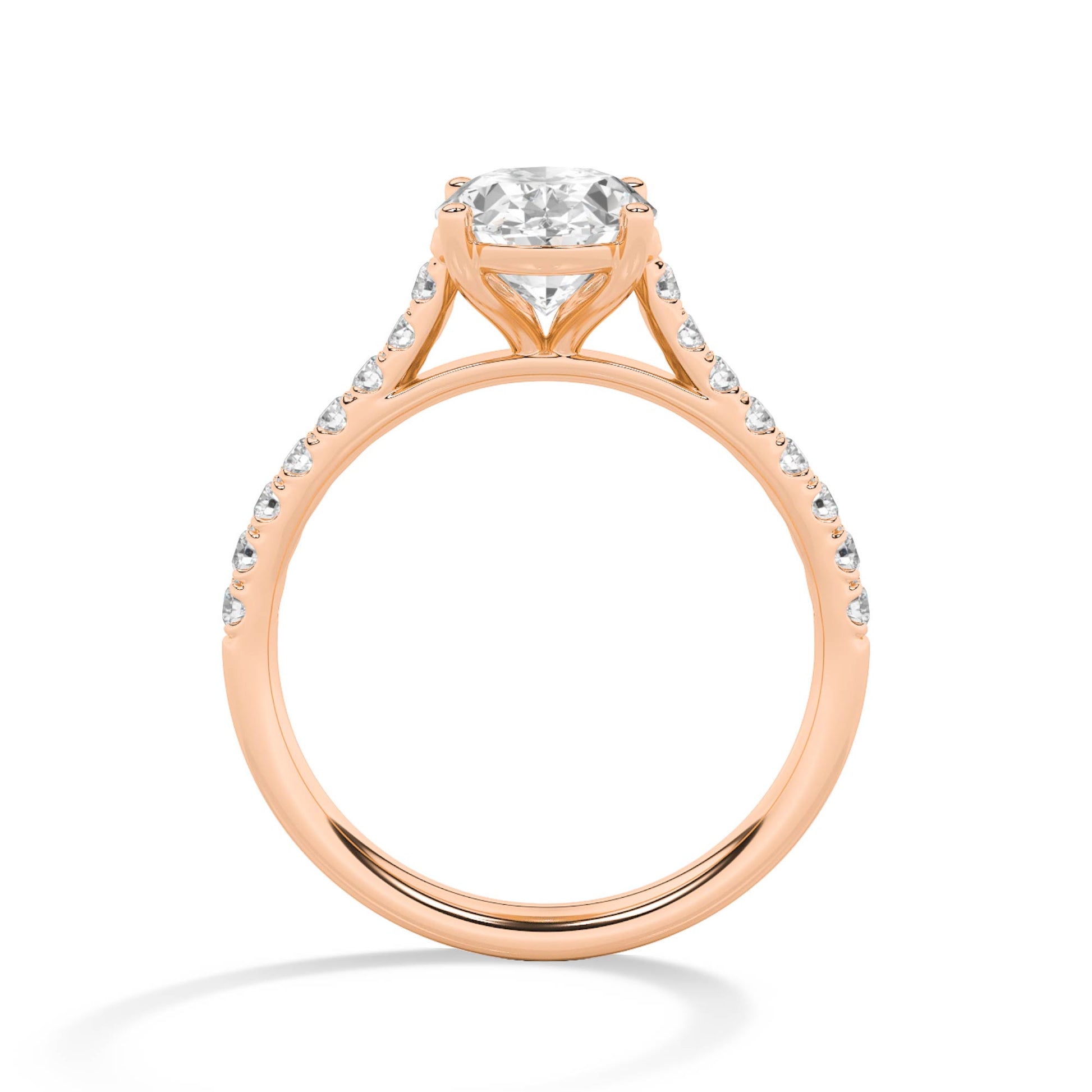 18K Lab-Grown Diamond Ring – LR68754 - Rose Gold