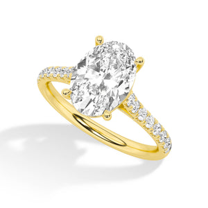 18K Lab-Grown Diamond Ring – LR68754 - Yellow Gold
