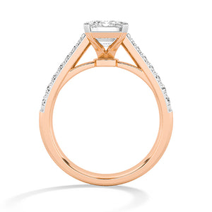 Emerald LG Diamond Ring in White Gold - BH Diamond Center Antwerp