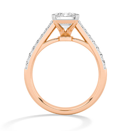 Emerald LG Diamond Ring in White Gold - BH Diamond Center Antwerp