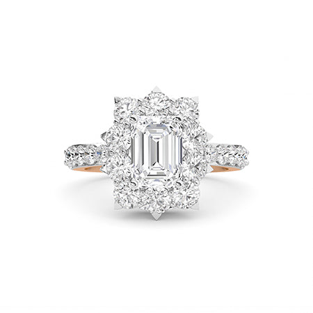 LG Diamond Ring in Rose Gold - BH Diamond Center Antwerp