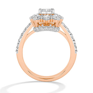 LG Diamond Ring in Rose Gold - BH Diamond Center Antwerp