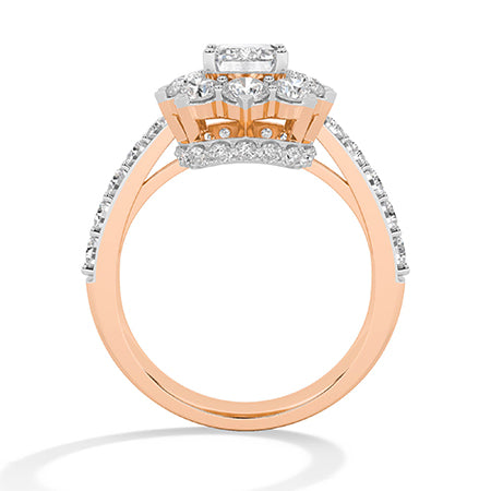 LG Diamond Ring in Rose Gold - BH Diamond Center Antwerp