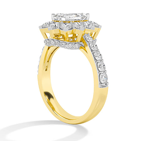 LG Diamond Ring in Rose Gold - BH Diamond Center Antwerp