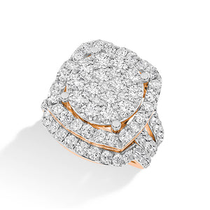 LG diamanten ring in Geelgoud - BH Diamond Center Antwerpen