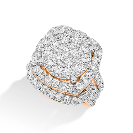 LG diamanten ring in Geelgoud - BH Diamond Center Antwerpen