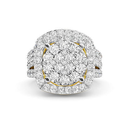 LG diamanten ring in Geelgoud - BH Diamond Center Antwerpen