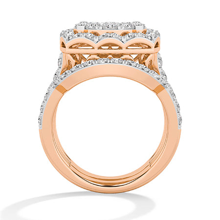LG diamanten ring in Witgoud - BH Diamond Center Antwerpen