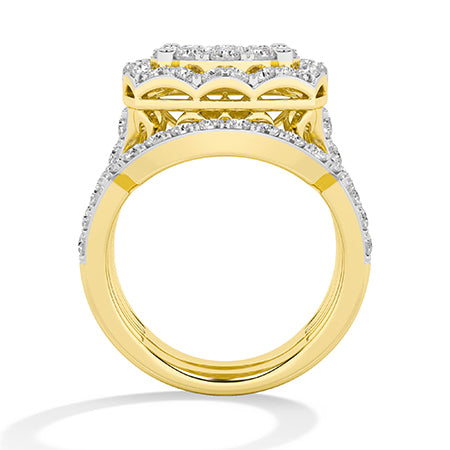 LG diamanten ring in Geelgoud - BH Diamond Center Antwerpen