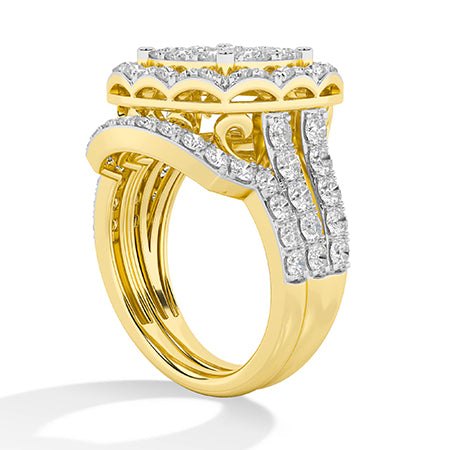 LG diamanten ring in Geelgoud - BH Diamond Center Antwerpen
