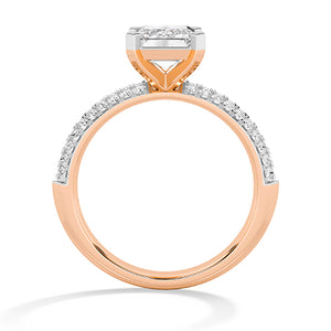 Emerald LG Diamond Ring in White Gold - BH Diamond Center Antwerp
