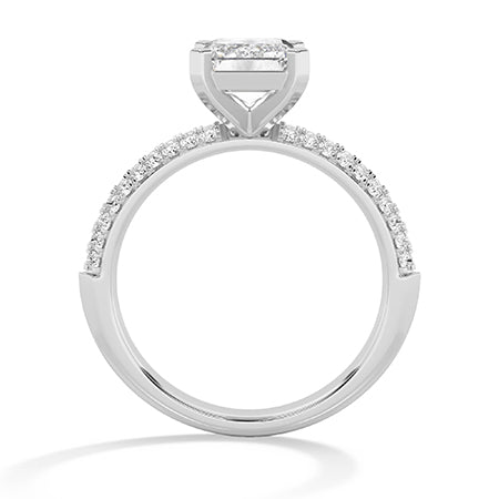 Emerald LG Diamond Ring in Yellow Gold - BH Diamond Center Antwerp