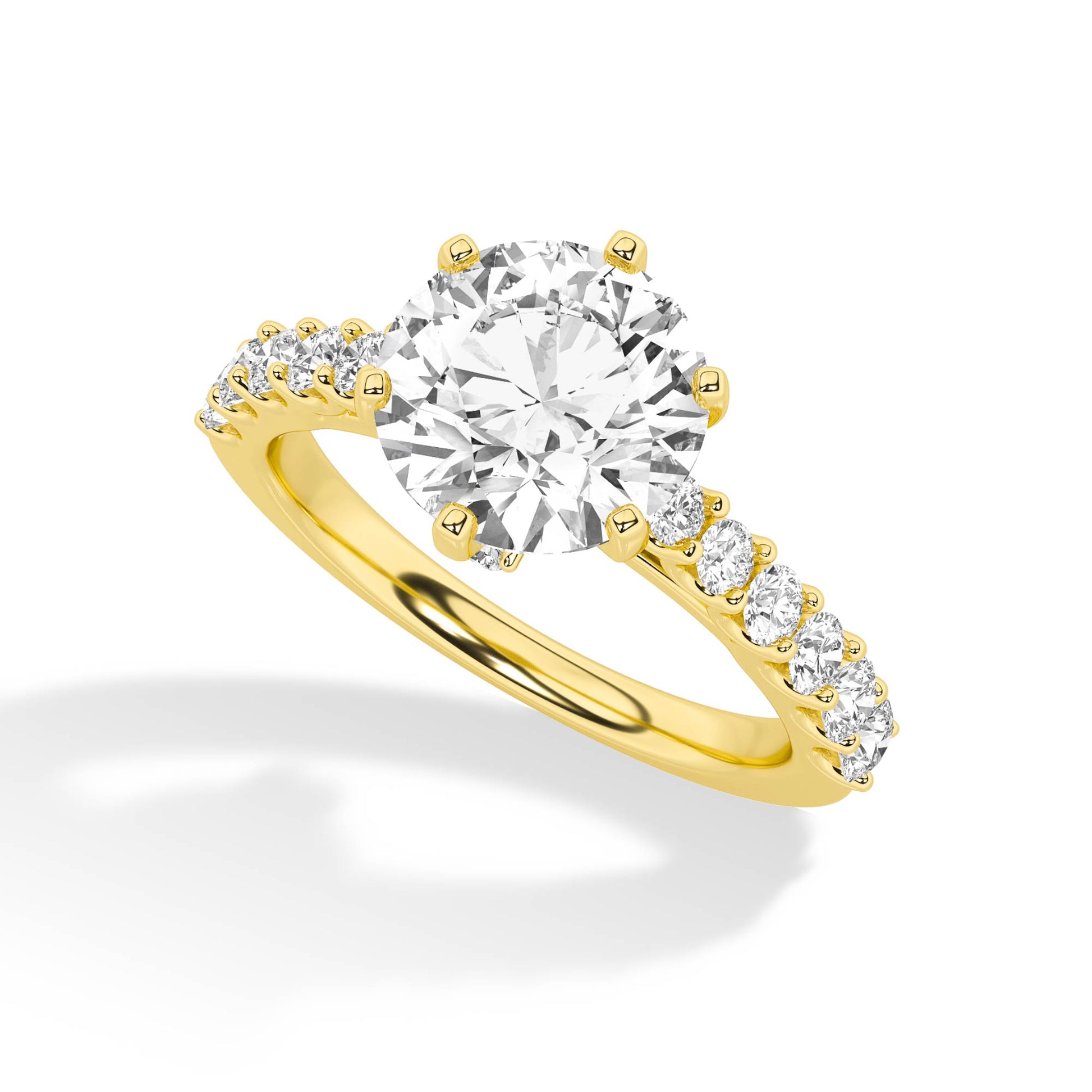 LR60494-3 lab-grown diamond ring