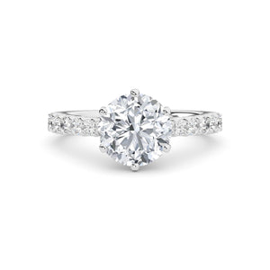 LR60494-3 lab-grown diamond ring