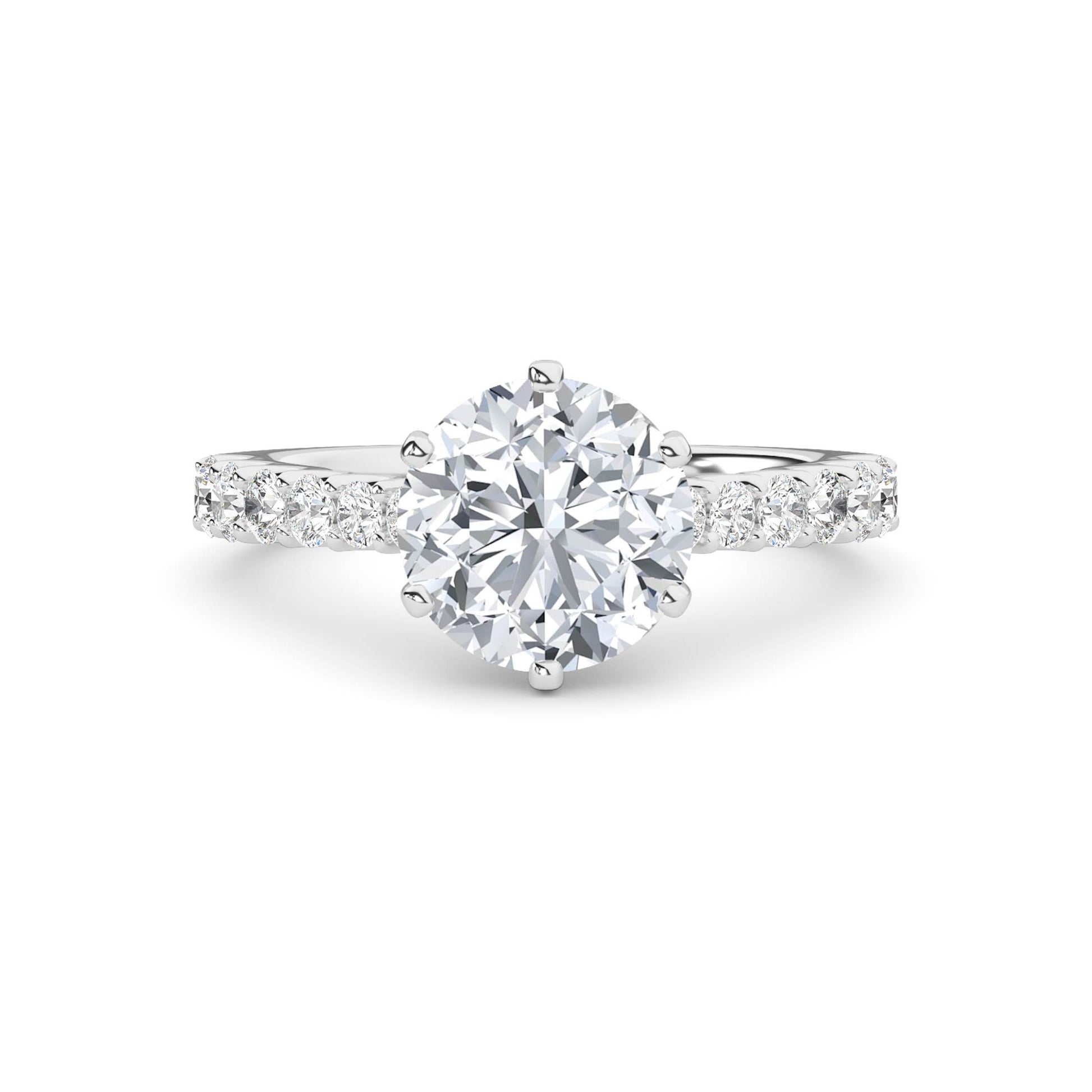 LR60494-3 lab-grown diamond ring