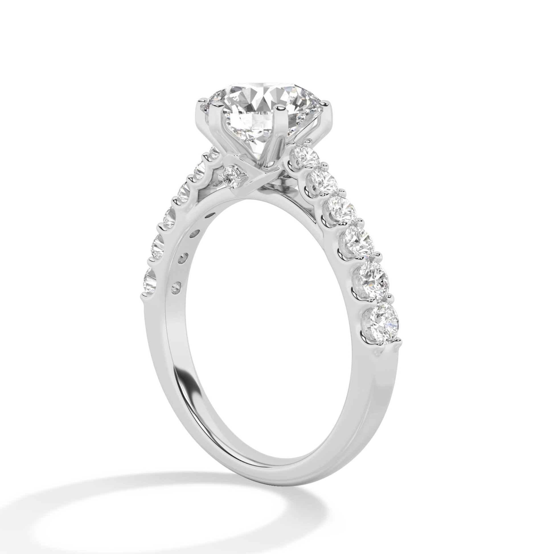 LR60494-3 lab-grown diamond ring