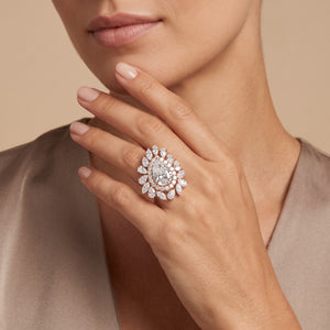 Pear LG Diamond Ring