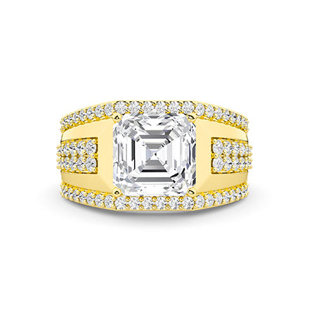 18K Lab-Grown Diamond Ring – MGR00312 - Yellow Gold