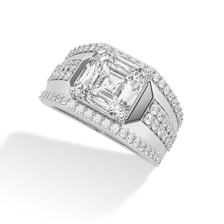 18K Lab-Grown Diamond Ring – MGR00312 - White Gold