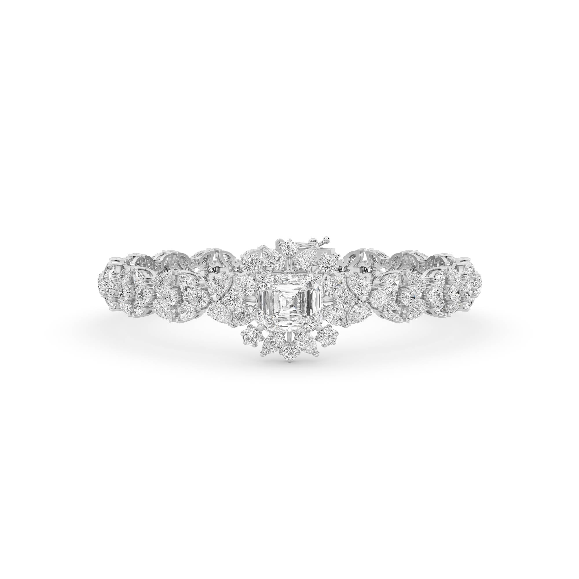 18K Lab-Grown Diamond Bracelet – MLB00544 - White Gold