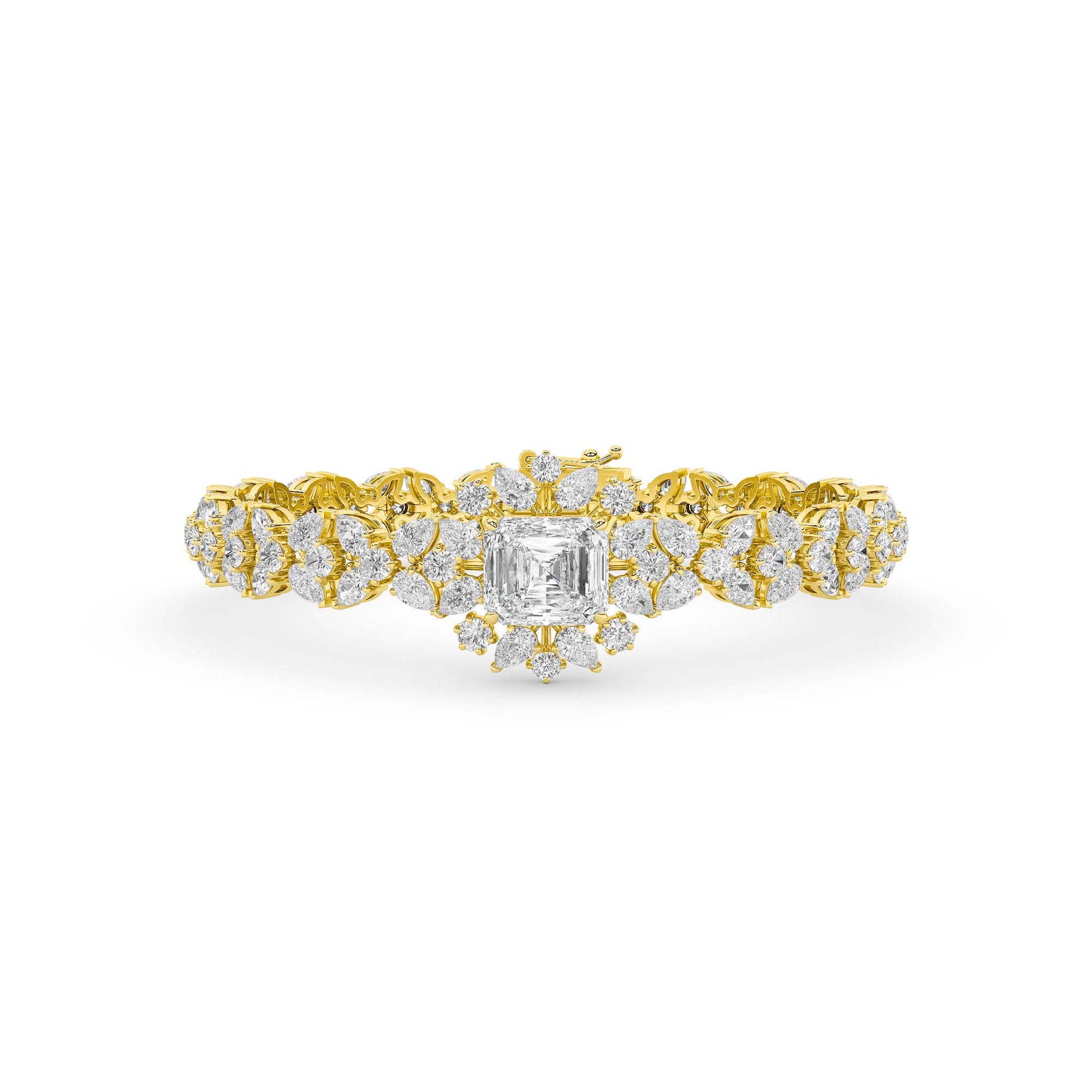 18K Lab-Grown Diamond Bracelet – MLB00544 - Yellow Gold