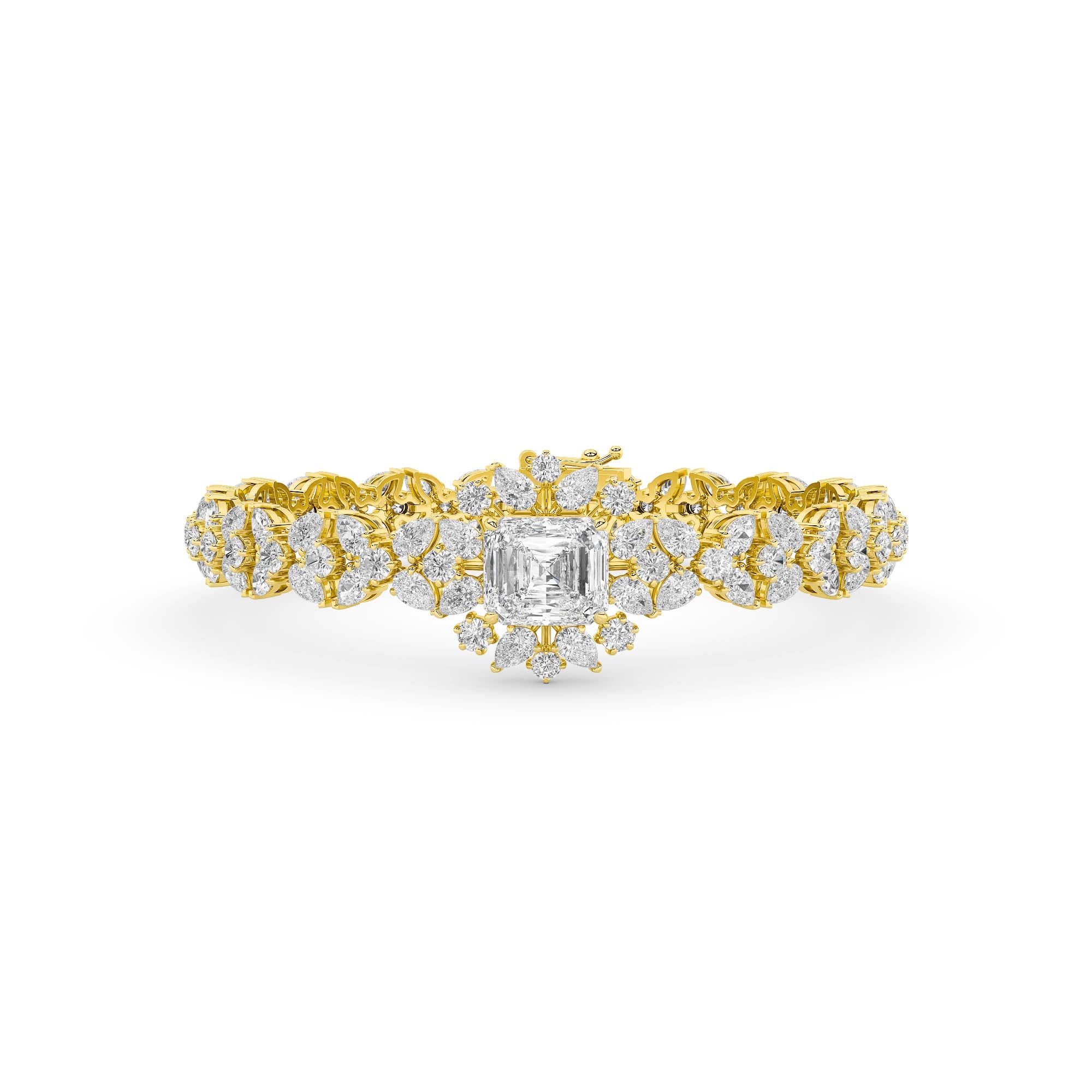 18K Lab-Grown Diamond Bracelet – MLB00544 - Yellow Gold